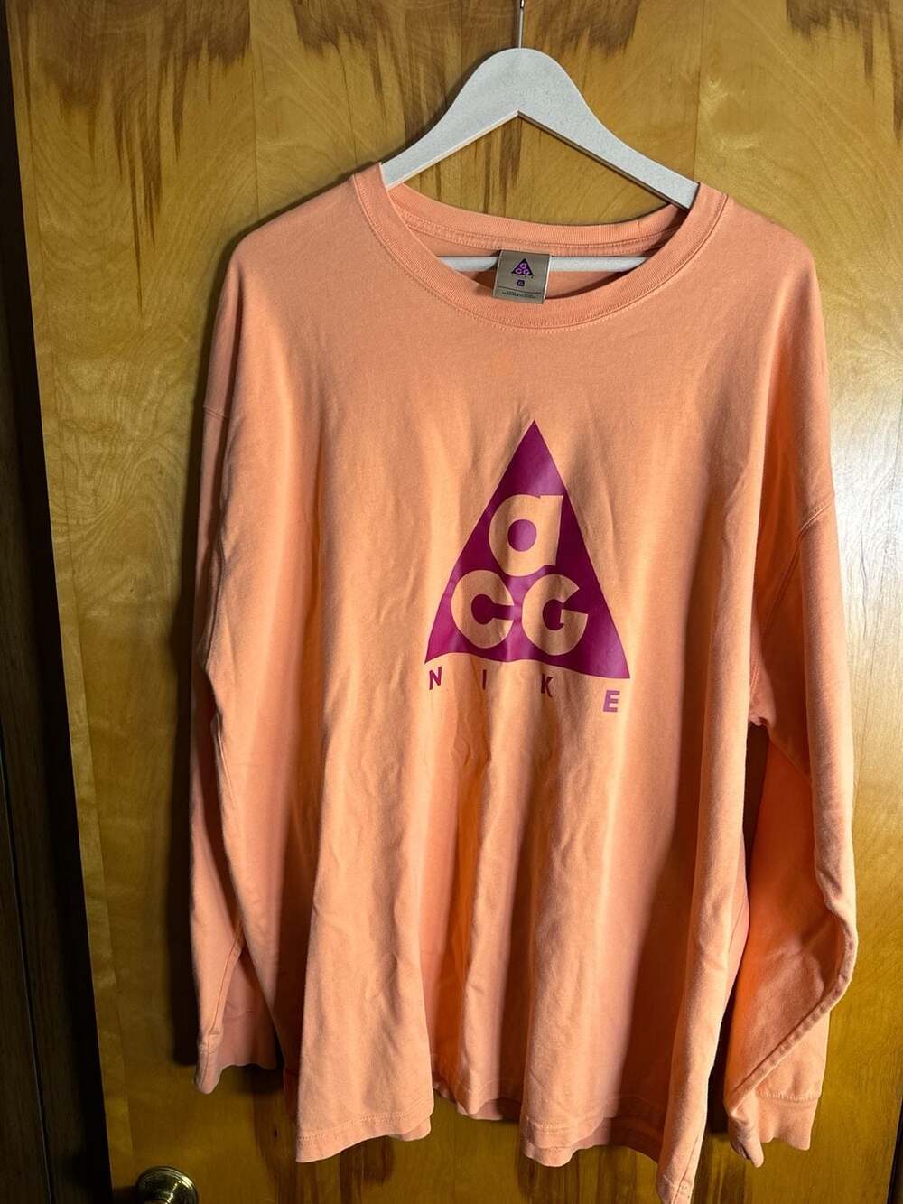 Nike ACG Triangle Logo Long Sleeve T-Shirt Peach